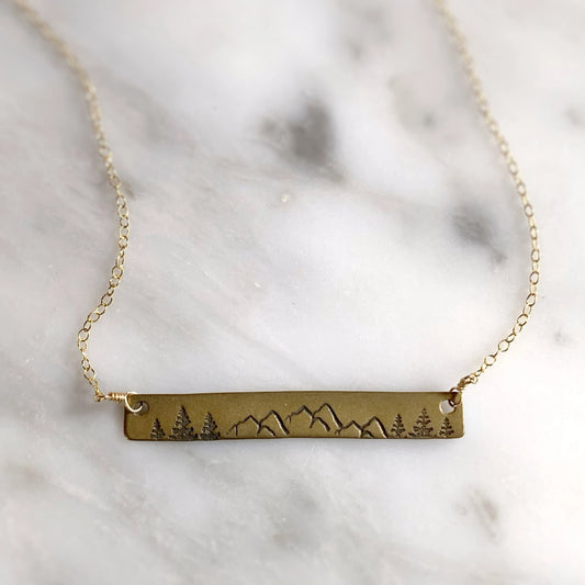 Mountain Bar Necklace