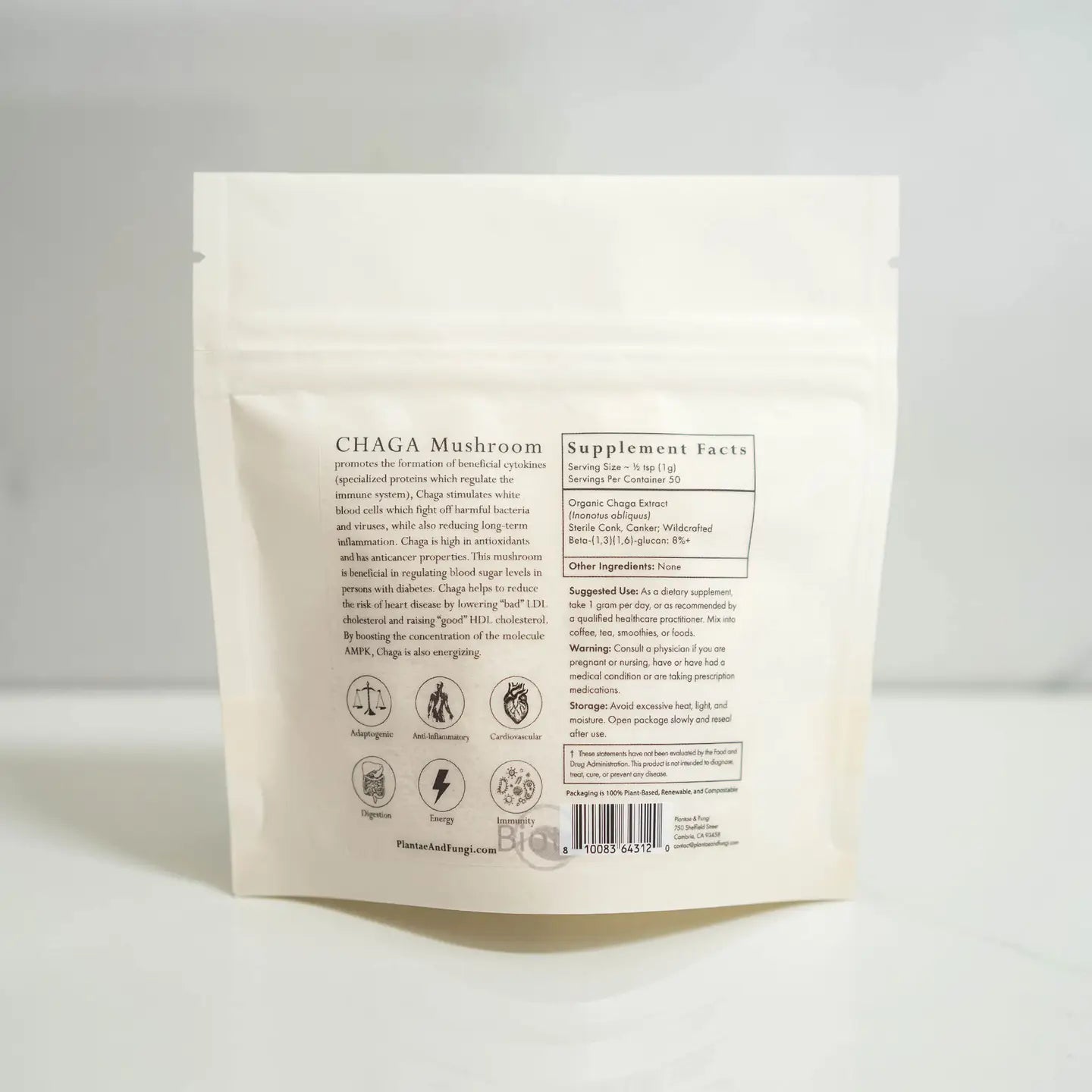 Chaga Mushroom Powder