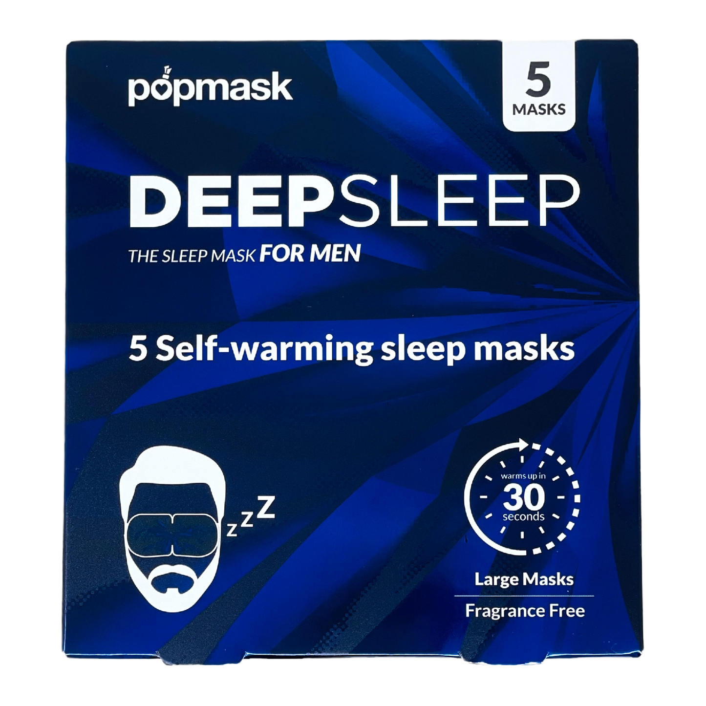 Deep Sleep Fragrance-Free Self-Warming Large Sleep Masks (5 pack)