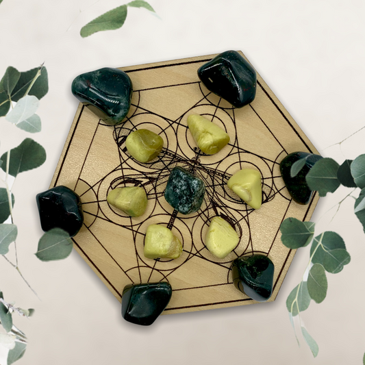 Crystal Grid for Elemental Connection