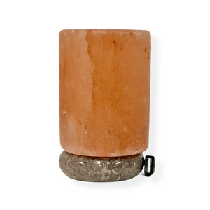 USB Himalayan Pink Rock Salt Lamp - Carved Shape Crystal LED Light