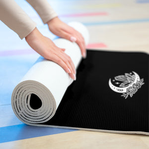 Spiritual Symbolism Black Yoga Mat