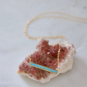White Bar Necklace