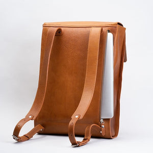 Leather laptop backpack - The Minimalist