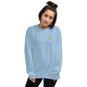 Blossom Your Awesome Embroidered Crewneck Sweatshirt