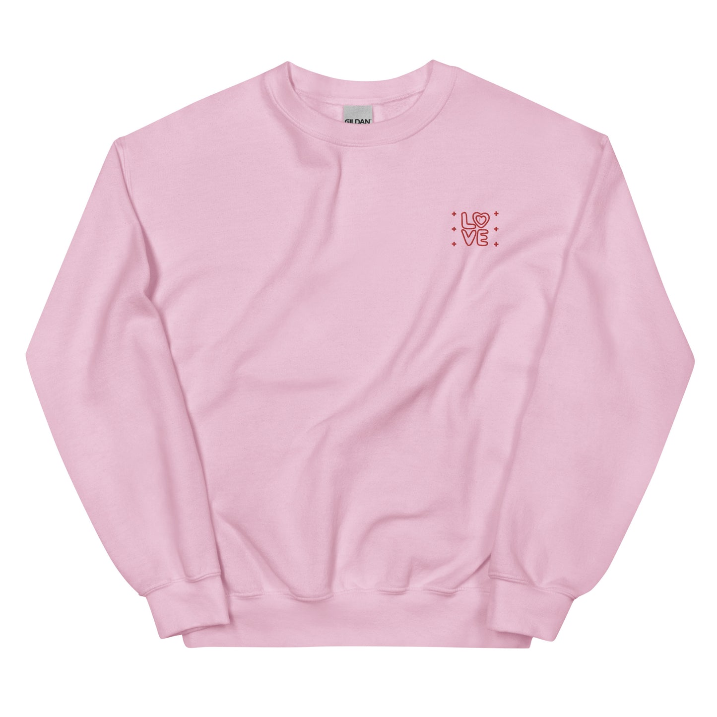 LOVE embroidered custom crewneck