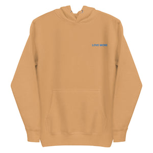 Love More Embroidered Unisex Hoodie